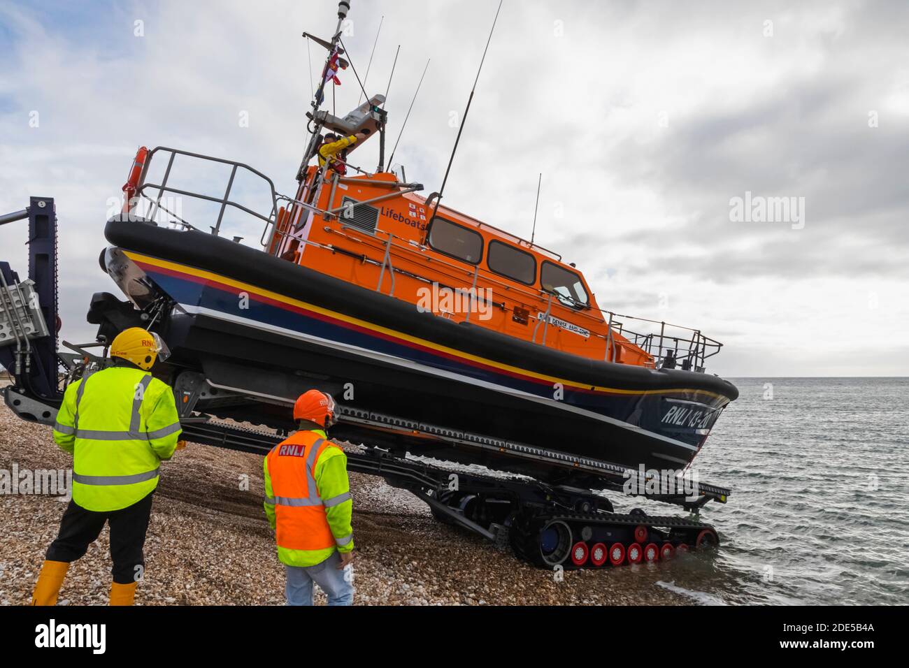 England, West Sussex, Chichester, Selsey Bill, The RNLI Selsey Bill Lifeboat Stock Photo