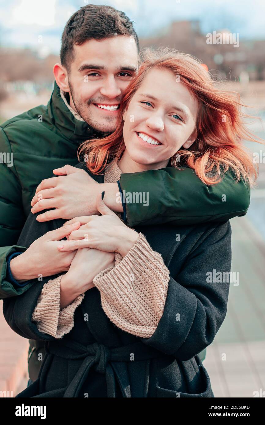 Two People In Love Hugging