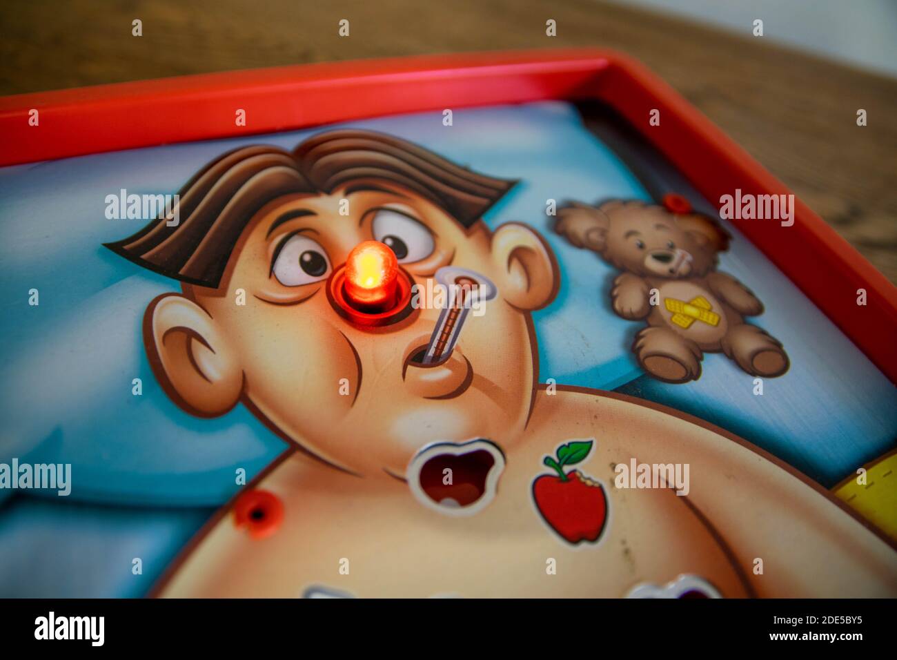 Durham, UK 5 April 2020 Operation Hasbro board game. Gameplay