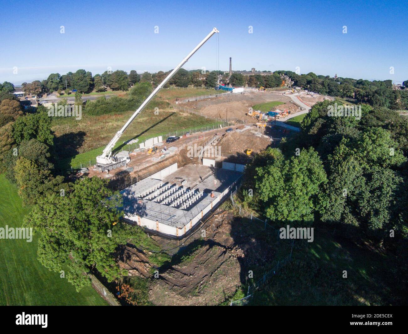 Queensbury Golf Club Drone Yorkshire Stock Photo Alamy