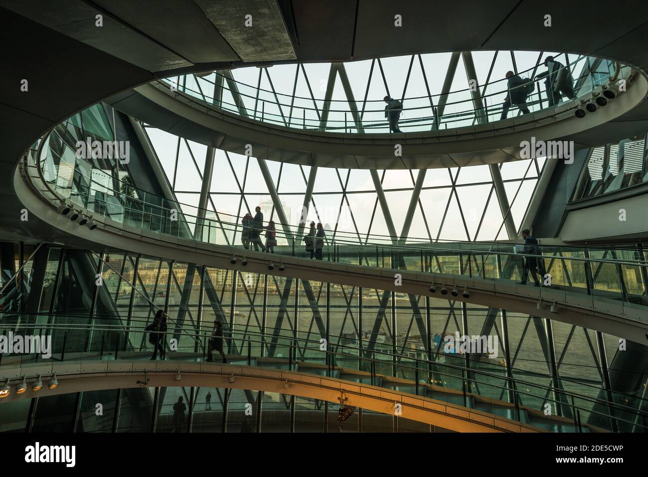 Inside London City Hall, England Stock Photo