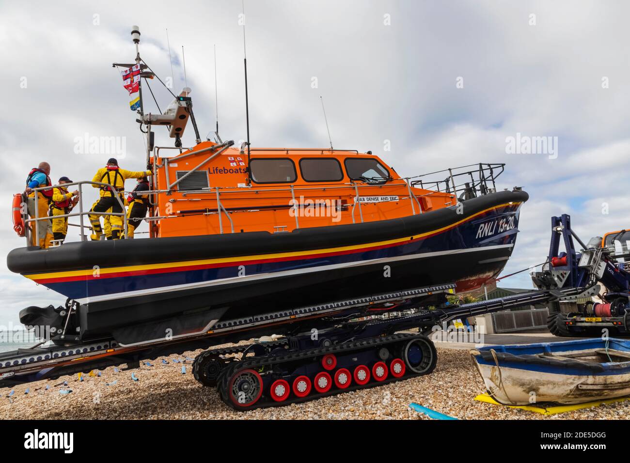 England, West Sussex, Chichester, Selsey Bill, The RNLI Selsey Bill Lifeboat Stock Photo