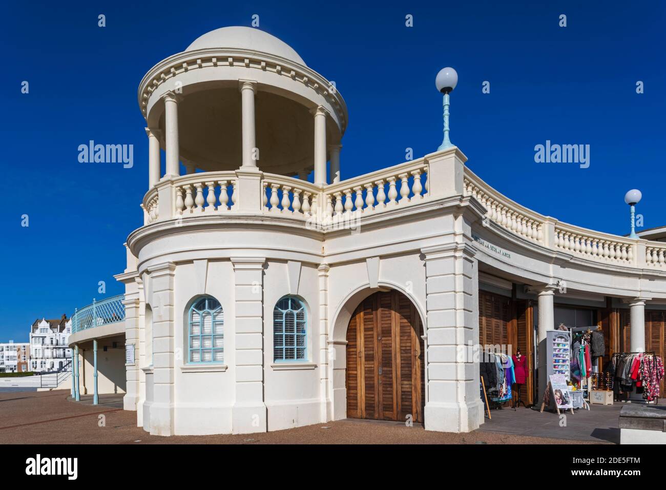 England, East Sussex, Bexhill on Sea, The De La Warr Pavilion, Promenade Art Deco Cupola Stock Photo