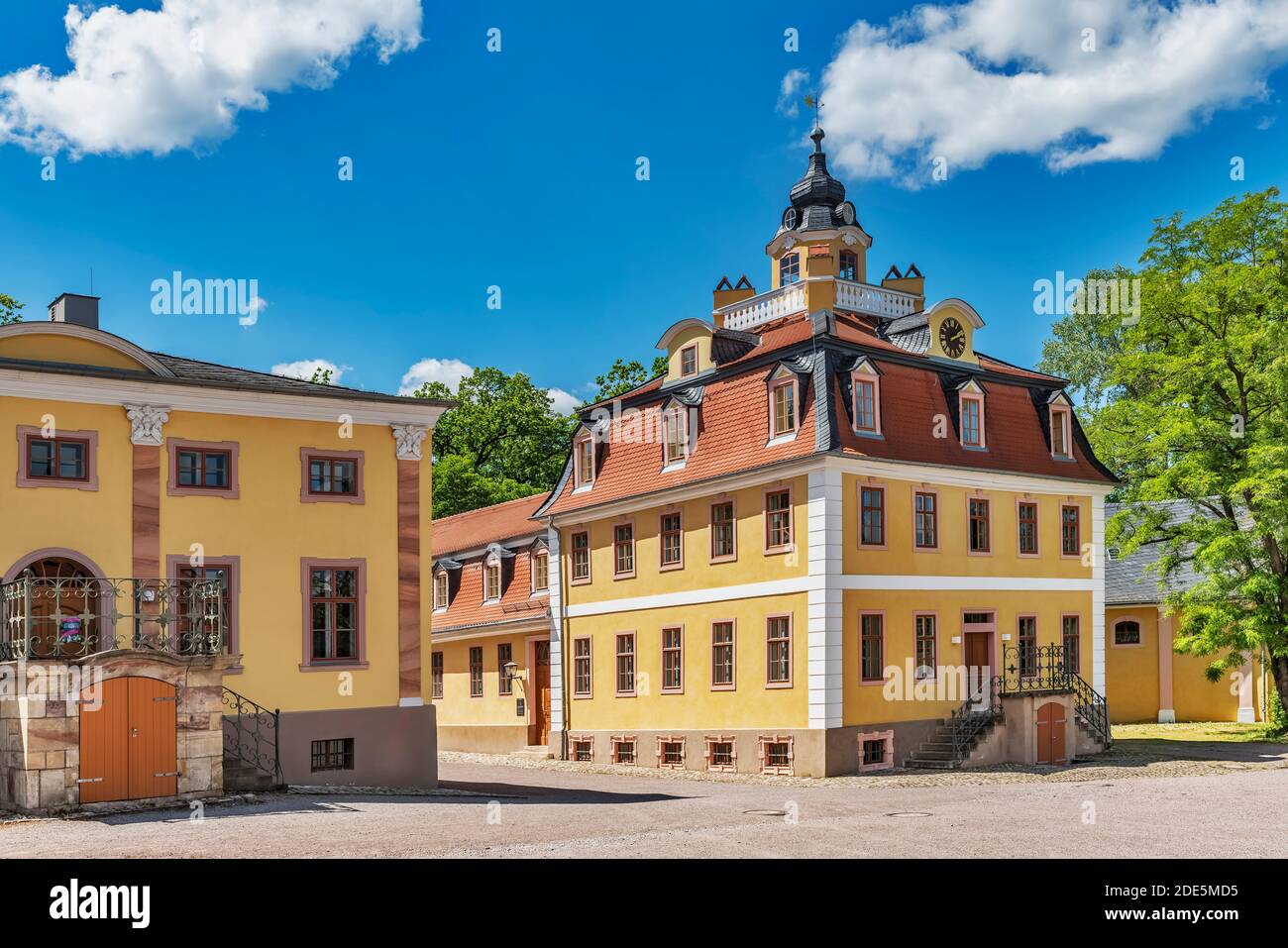 Cavalier houses in the Belvedere Palace, Weimar, Thuringia, Germany, Europe Stock Photo