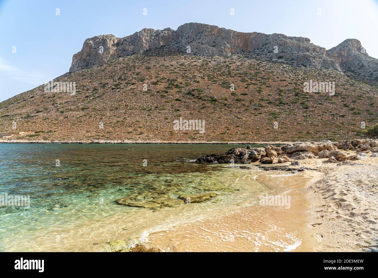 Strand von Stavros, bekannt durch den  Film 'Alexis Zorbas' mit Anthony Quinn, Akrotiri Halbinsel, Chania, Kreta, Griechenland, Europa   |  Stavros be Stock Photo