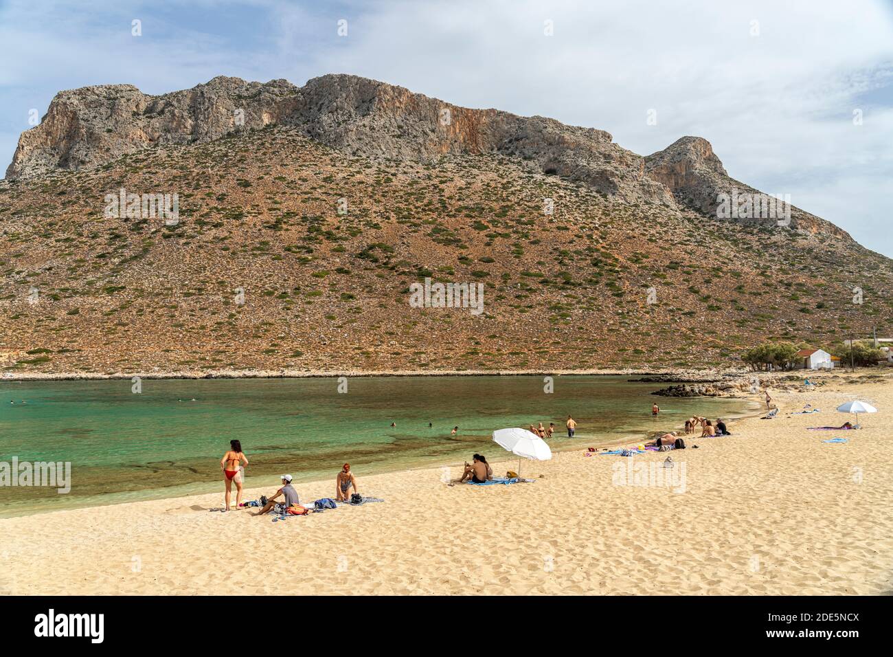 Strand von Stavros, bekannt durch den  Film 'Alexis Zorbas' mit Anthony Quinn, Akrotiri Halbinsel, Chania, Kreta, Griechenland, Europa   |  Stavros be Stock Photo
