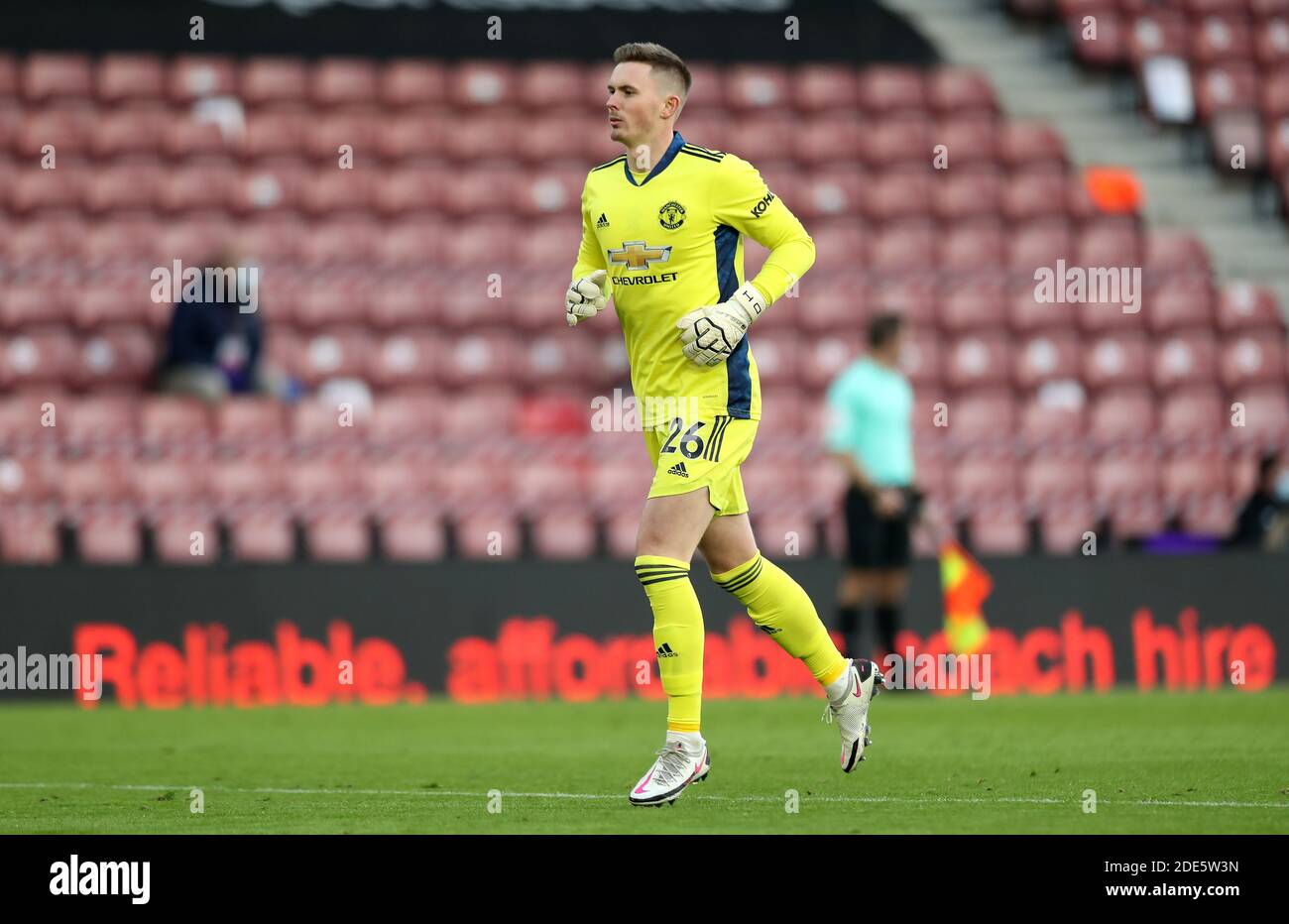 Manchester United Goalkeeper Dean Henderson Is Introduced At The Start Of The Second Half During The Premier League Match At St Mary S Stadium Southampton Stock Photo Alamy