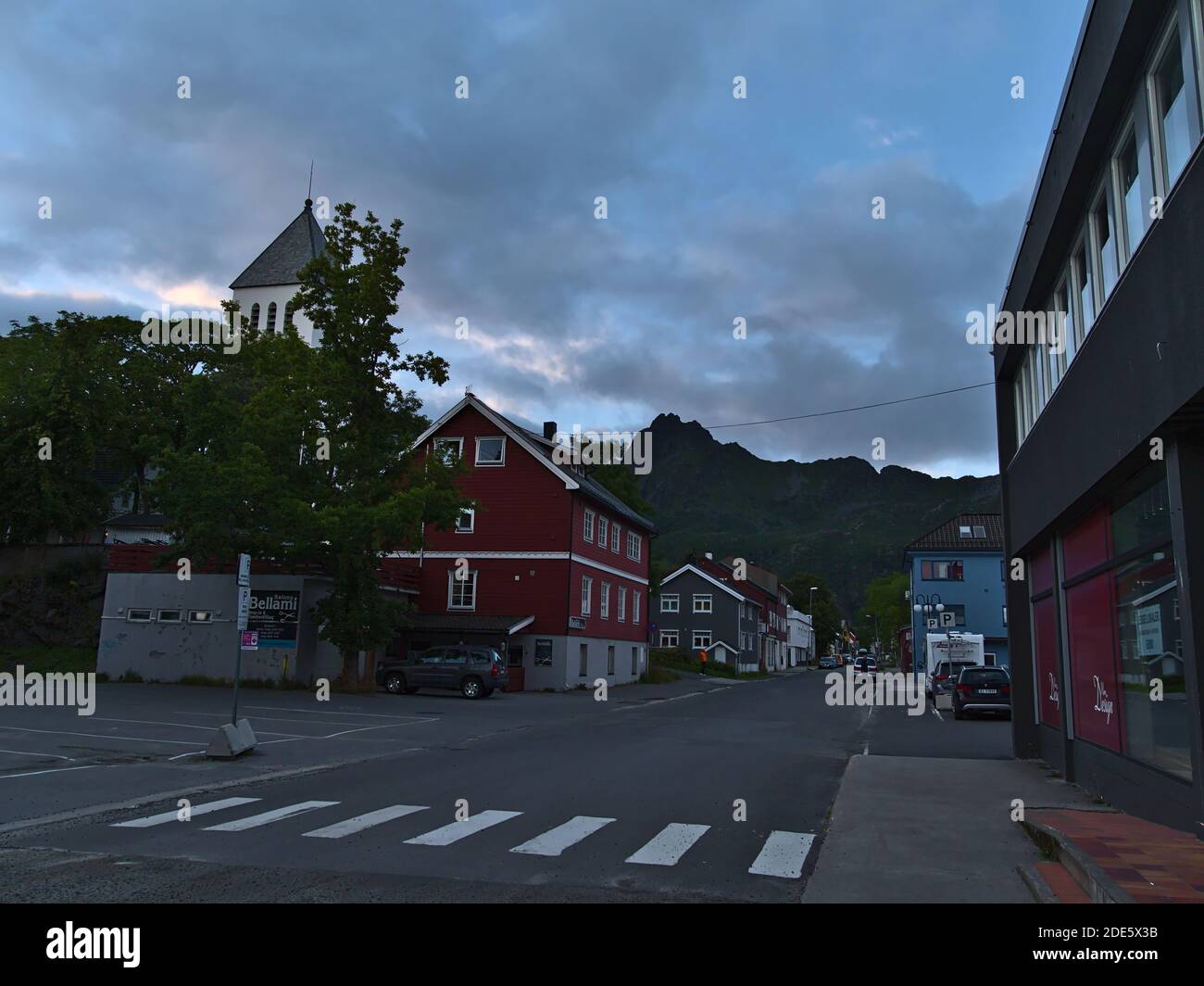 Svolvær, Austvågøya, Lofoten, Norway 08262020 Street in the center