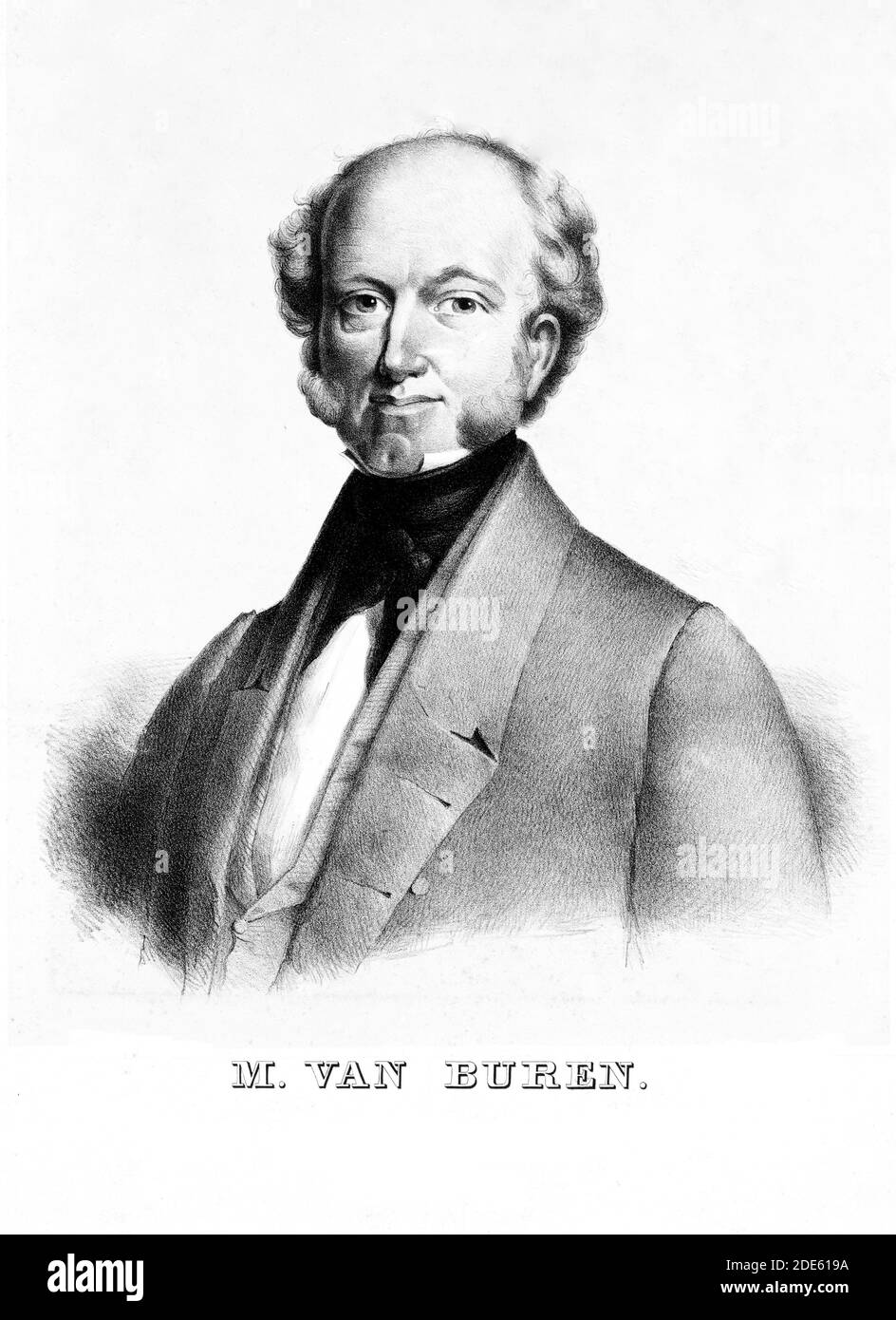 Martin Van Buren ca. 1844 Stock Photo