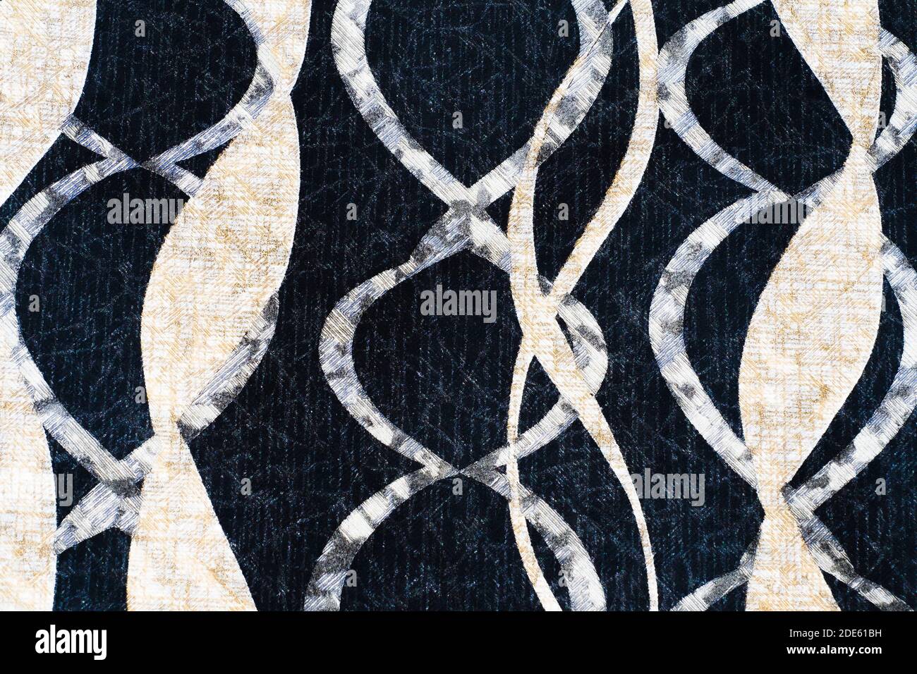 Surface of Geometry Modern Repeat Pattern with Textures Stock Photo