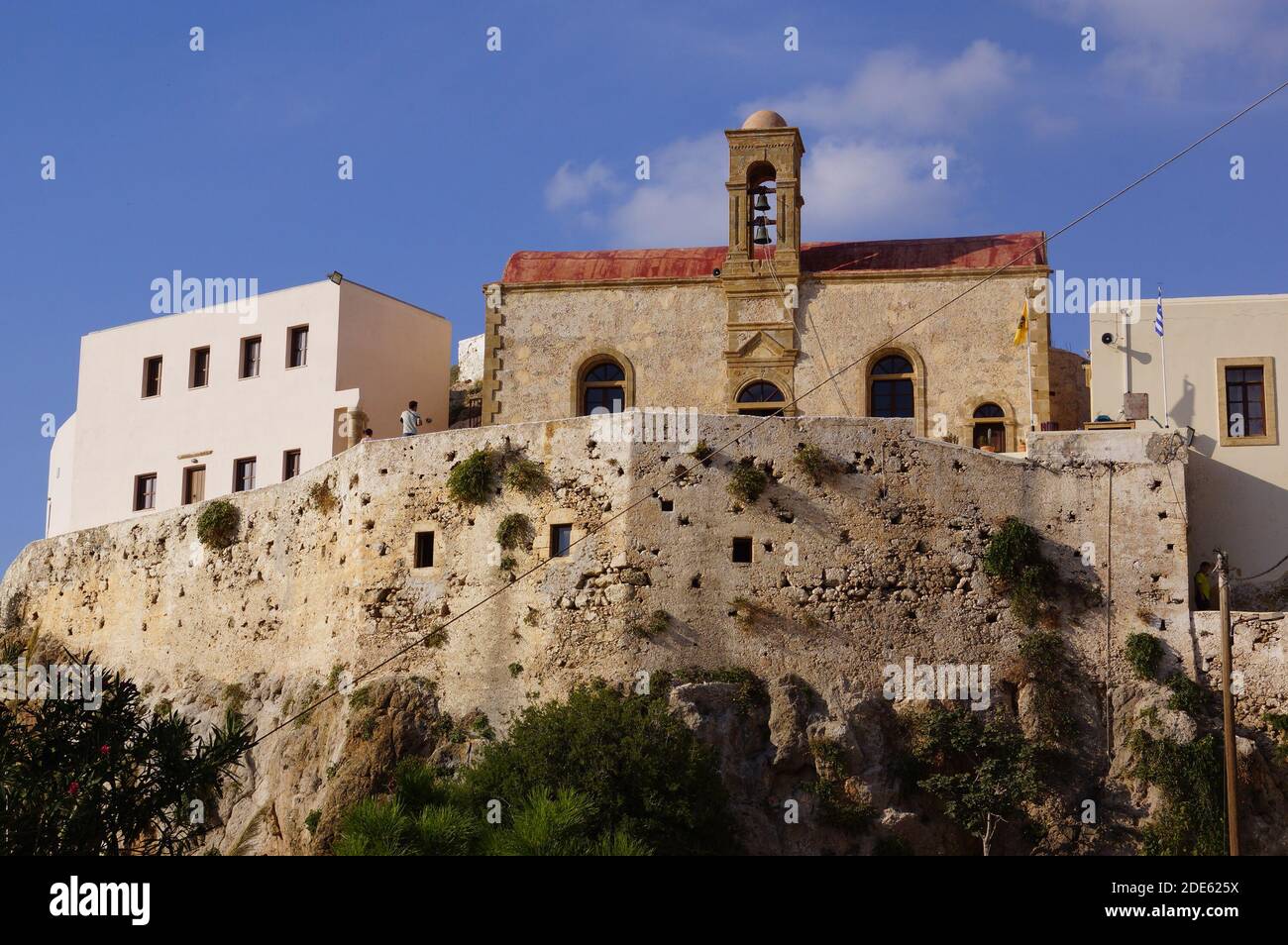 A view of Chrysoskalitissa orthodox Monastery on the island of Crete