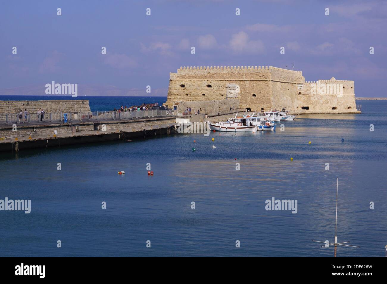 Heraklion, Crete (Greece): a view of the Venetian Koules Fortress, or Castello al Mare Stock Photo