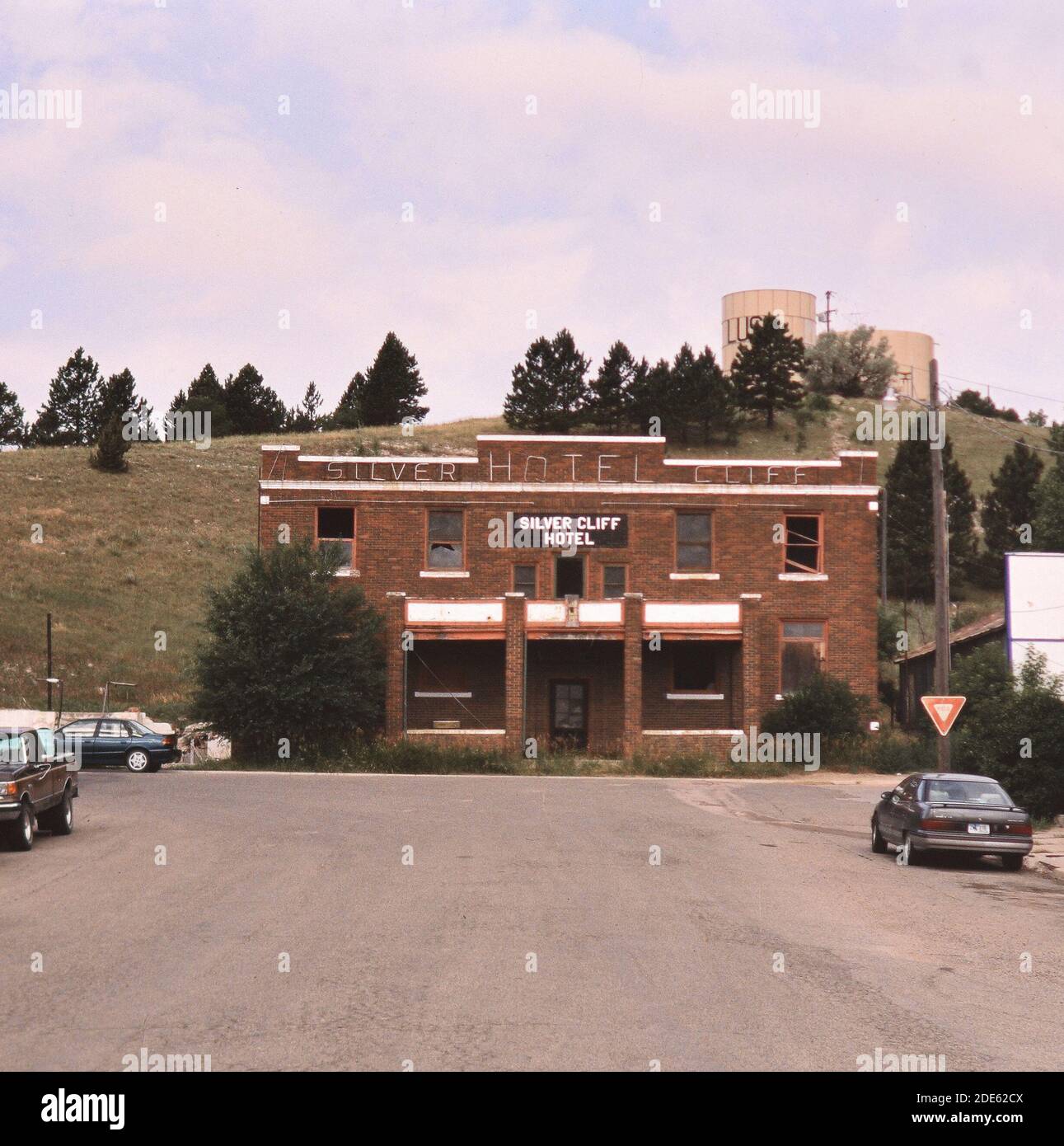 Abandoned Hotel in downtown Lusk Wyoming ca. 2001 Stock Photo Alamy