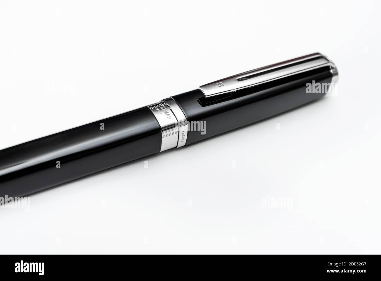 Quebec, Canada - Jauary 6th, 2017: Close-up of a Waterman pen on an isolated background. Stock Photo