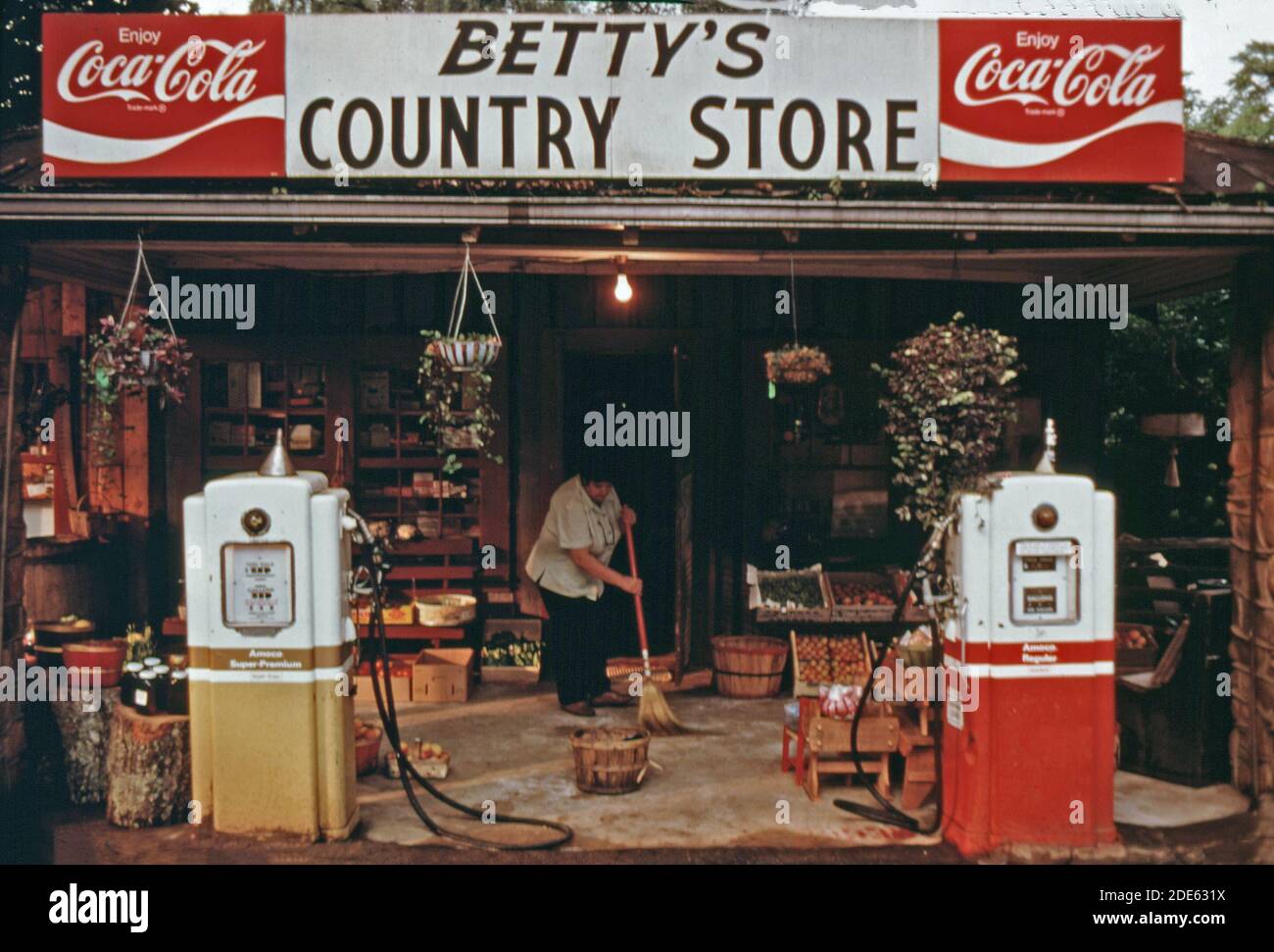 Betty Fain opens for business on Main Street at Betty's Grocery in