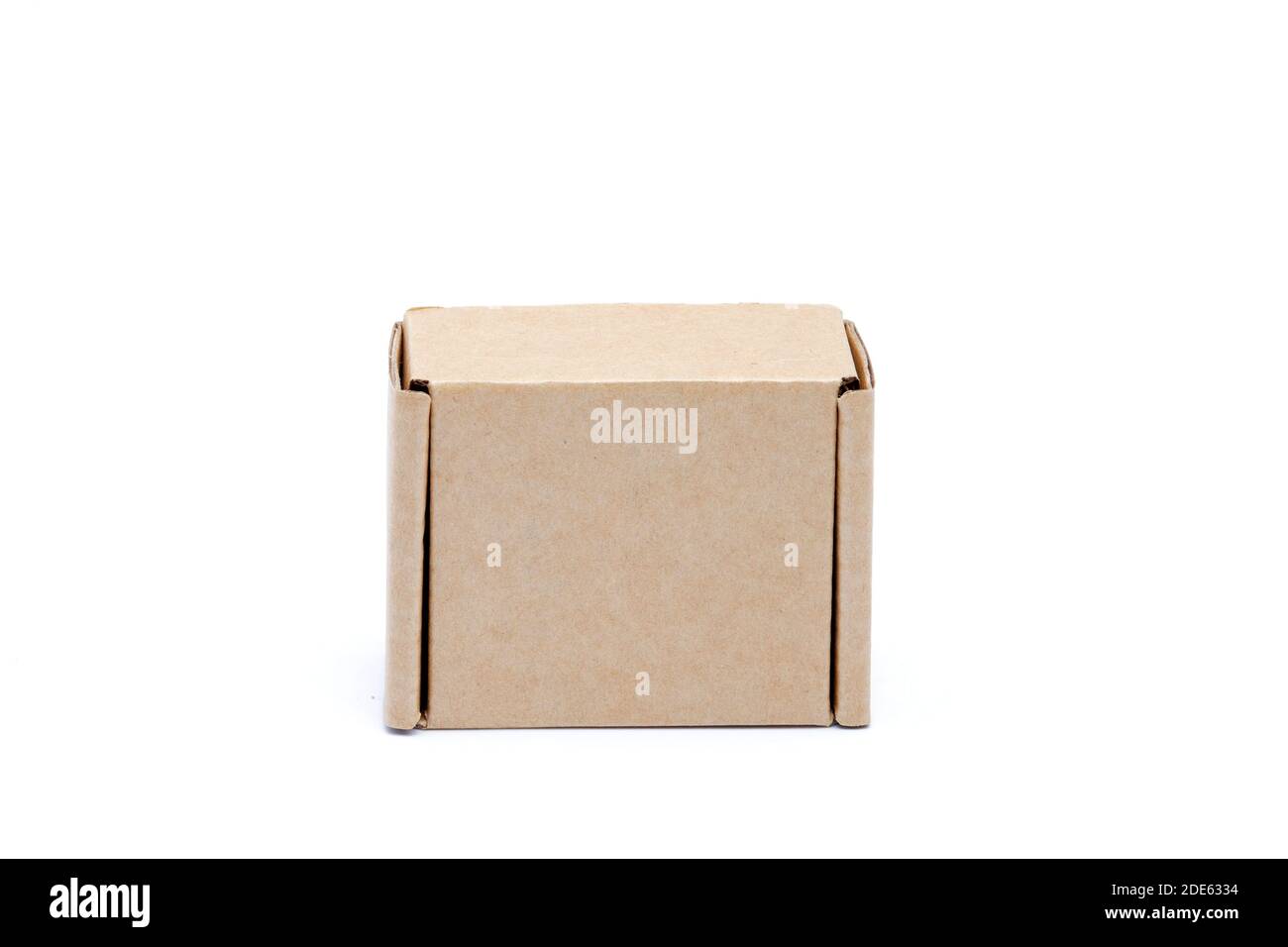 Cardboard box isolated on white background Stock Photo