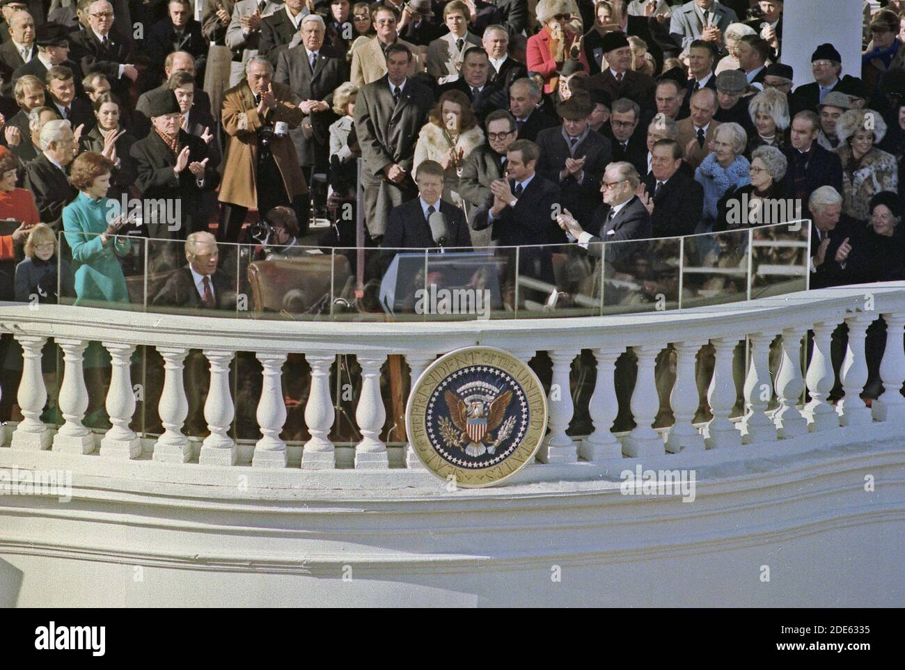 Jimmy carter inauguration speech 1977 hires stock photography and