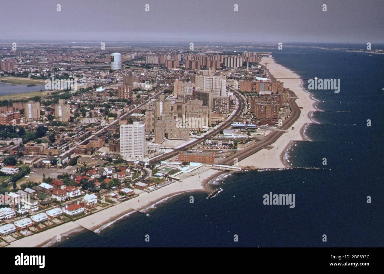 Coastal development at Coney Island New York ca.  June 1974 Stock Photo