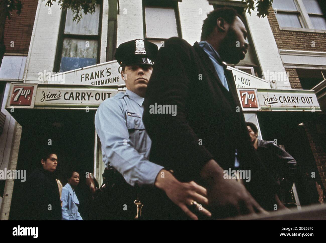 Street arrest (Washington D.C.)   ca. 1973 Stock Photo