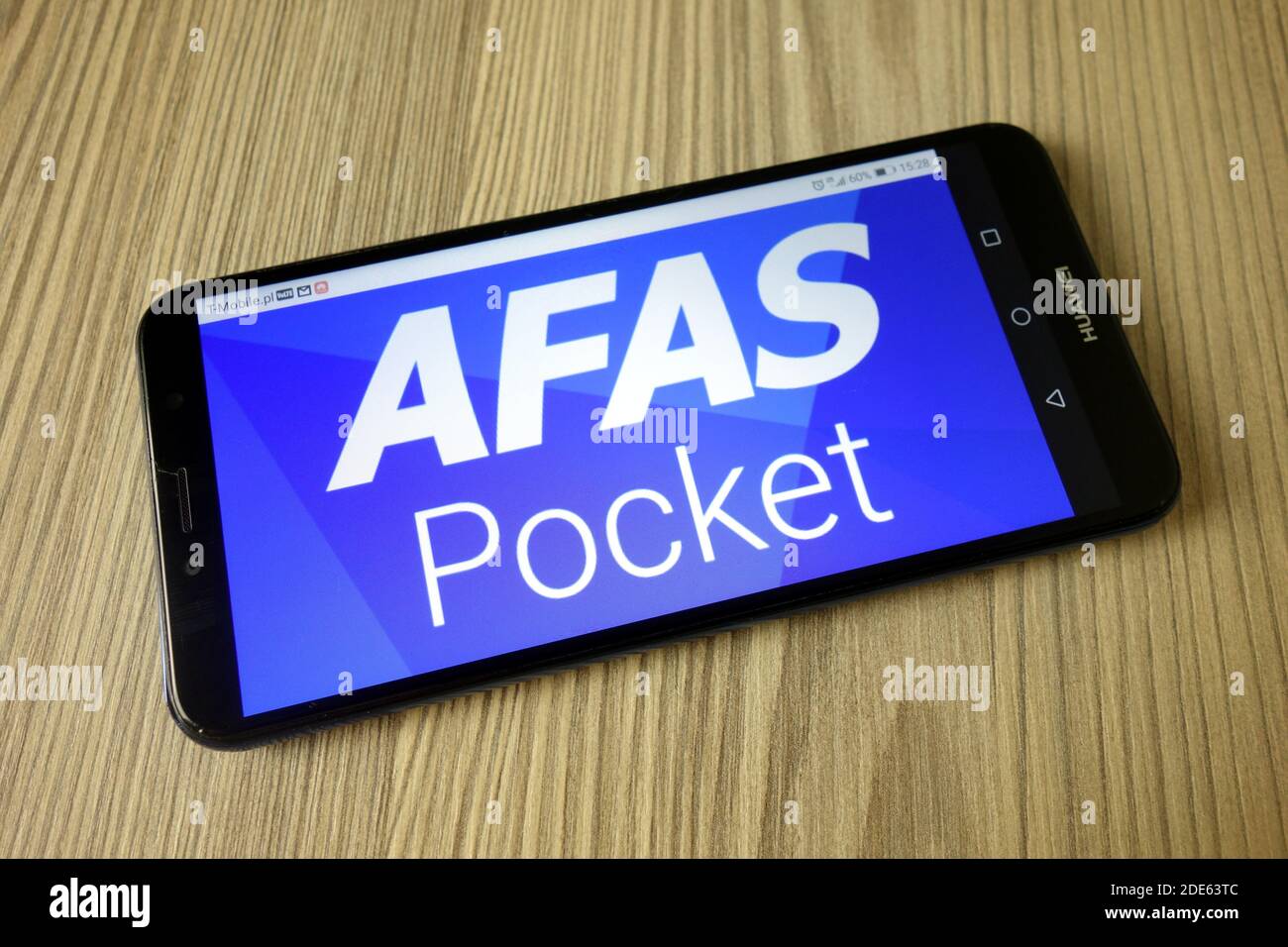 KONSKIE, POLAND - November 04, 2020: Afas Pocket app logo on mobile phone Stock Photo