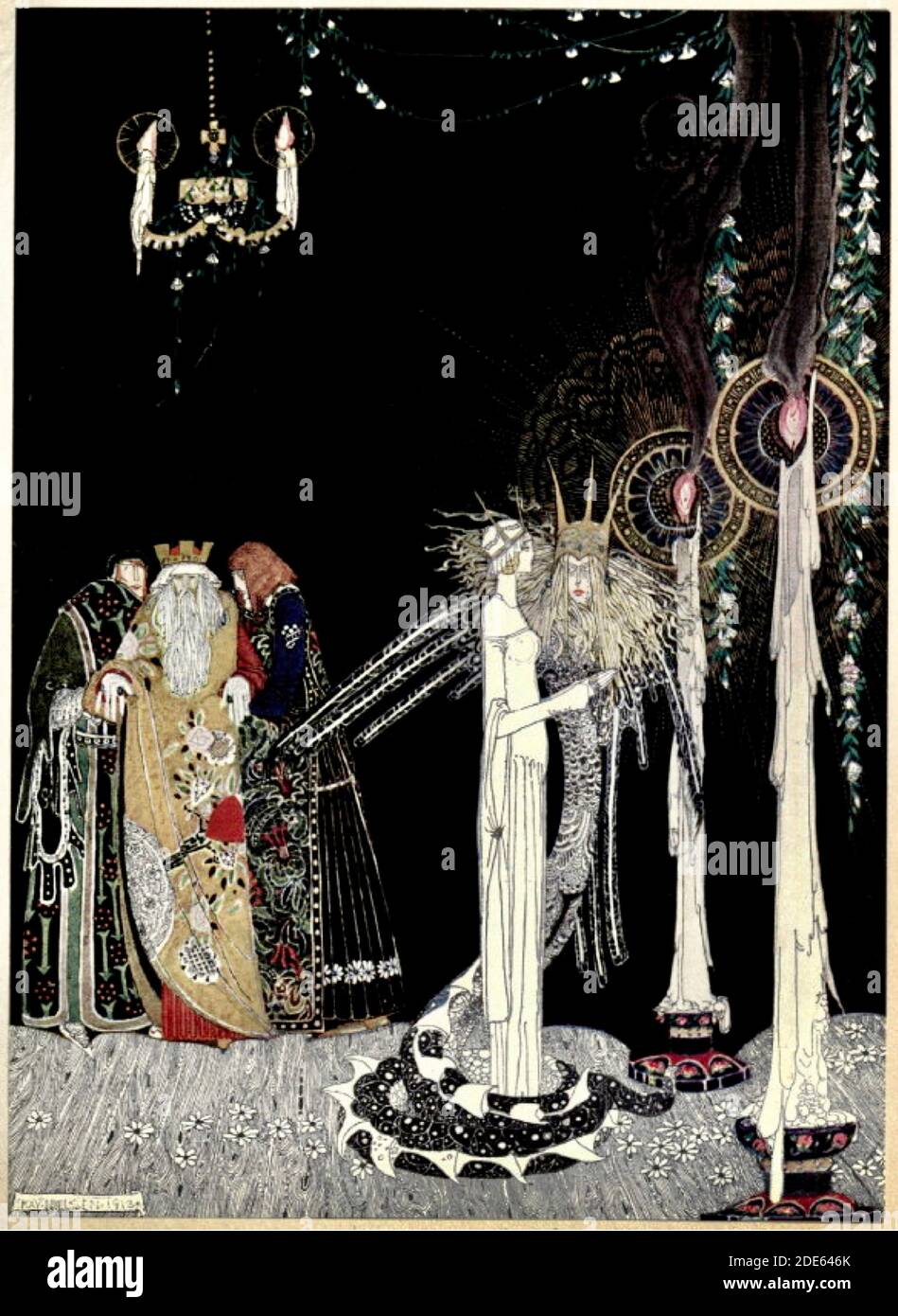 She saw the Lindworm for the first time as he came in and stood by her ...