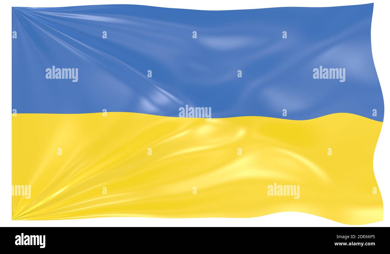 Ukraine 3d waving flag hi-res stock photography and images - Alamy