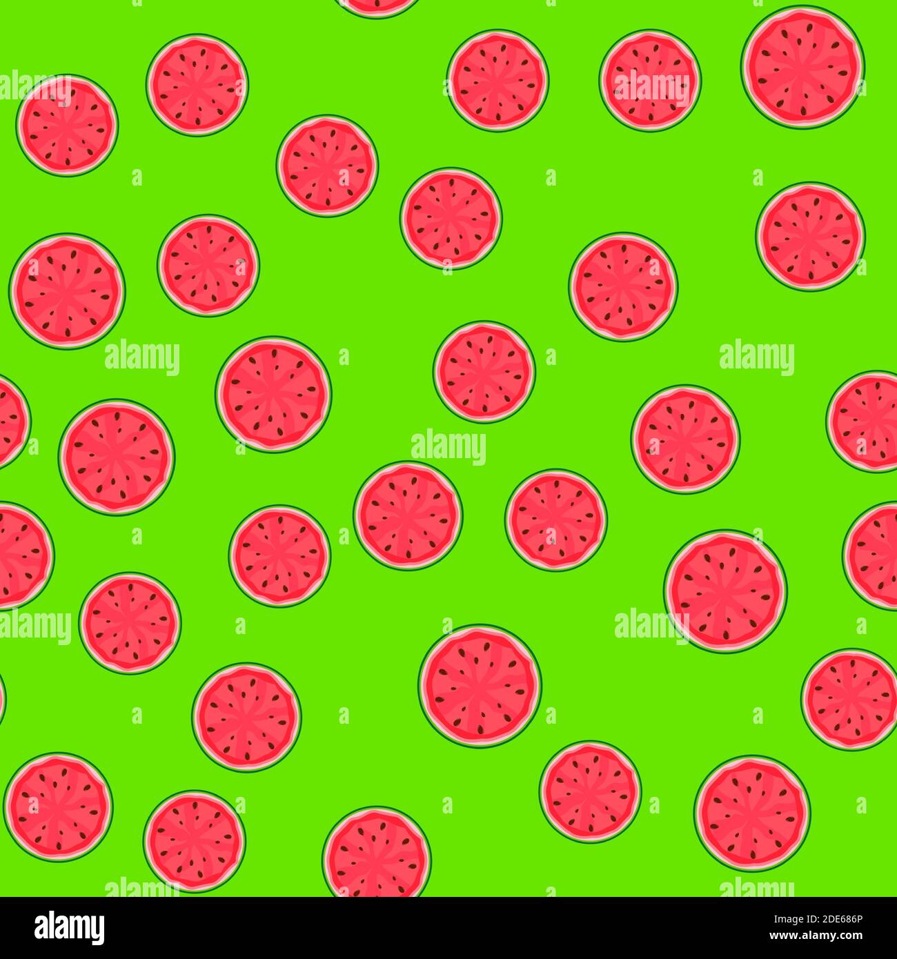 Watermelon SEamless Pattern Background Template. Vector Illustration ...