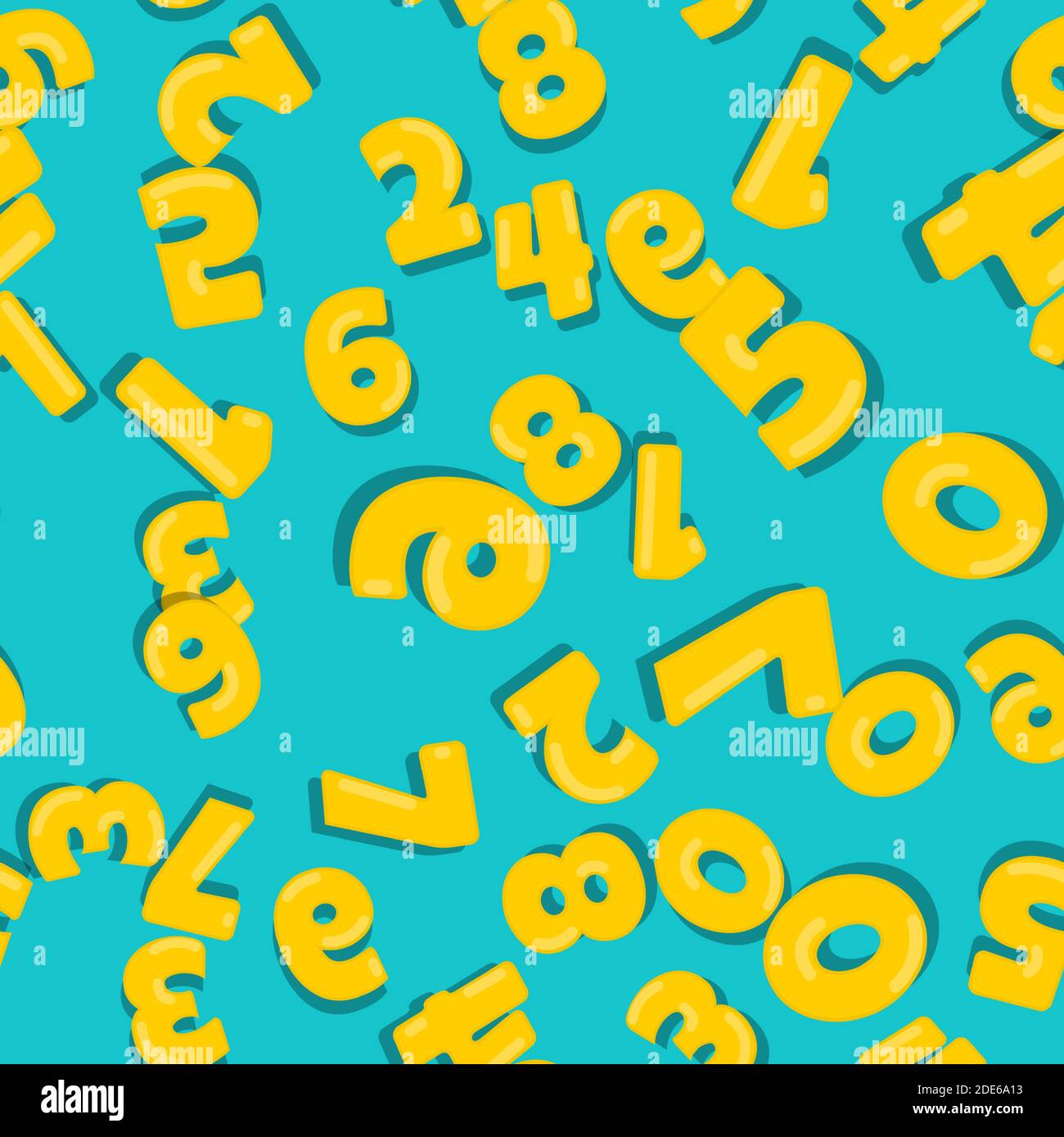 Seamless Pattern with anniversary numbers. Vector Illustration EPS10 ...