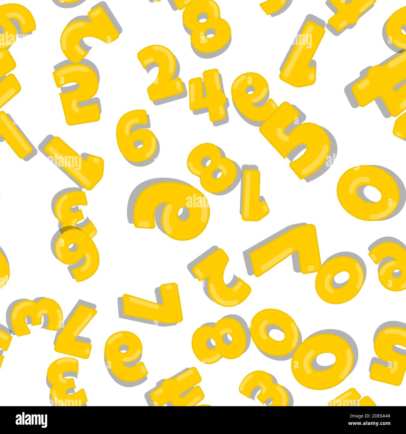 Seamless Pattern with anniversary numbers. Vector Illustration EPS10 Stock Vector