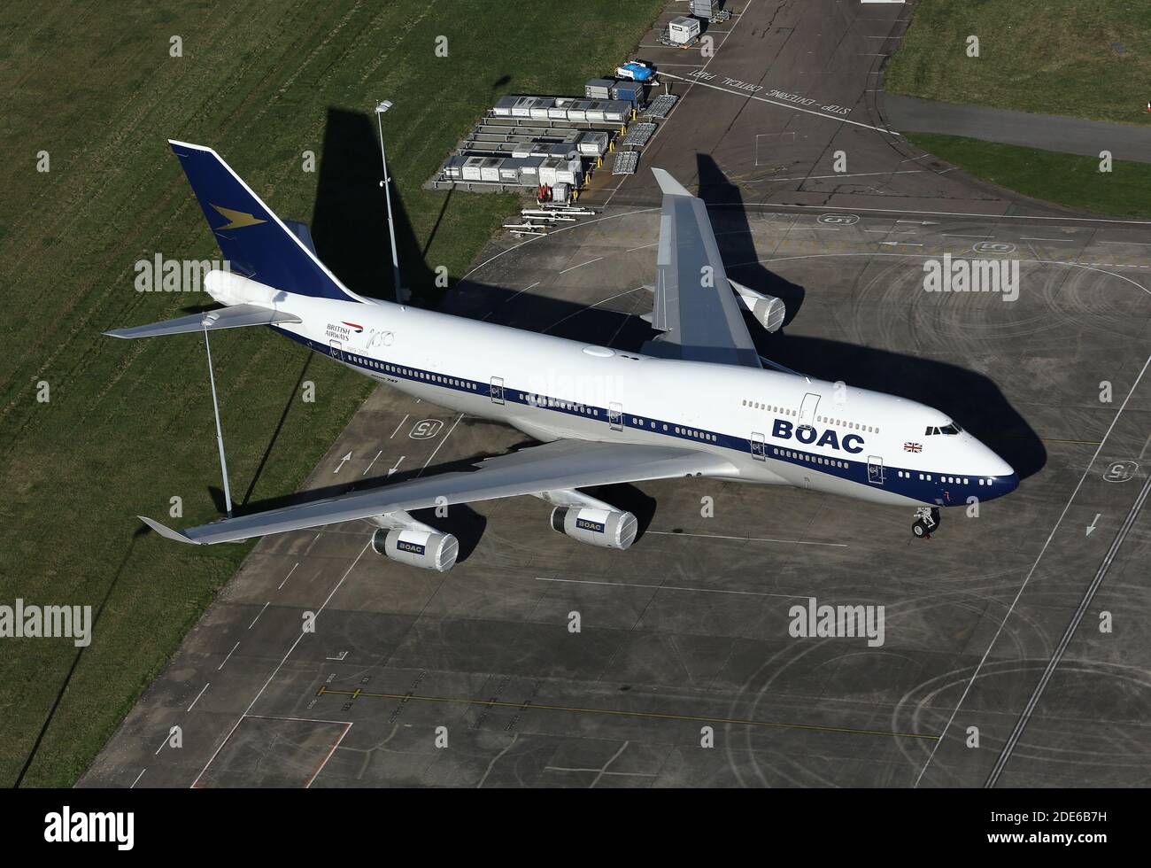 An Aerial View Of The British Airways Boeing 747 Jumbo Jet In The BOAC ...