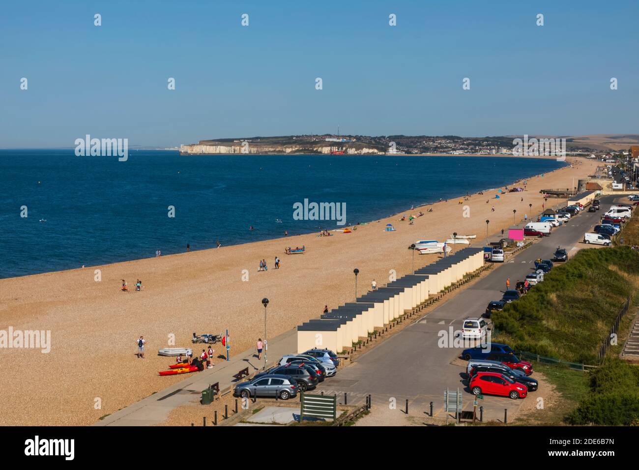 England, East Sussex, Seaford, Beach and Seafront Stock Photo