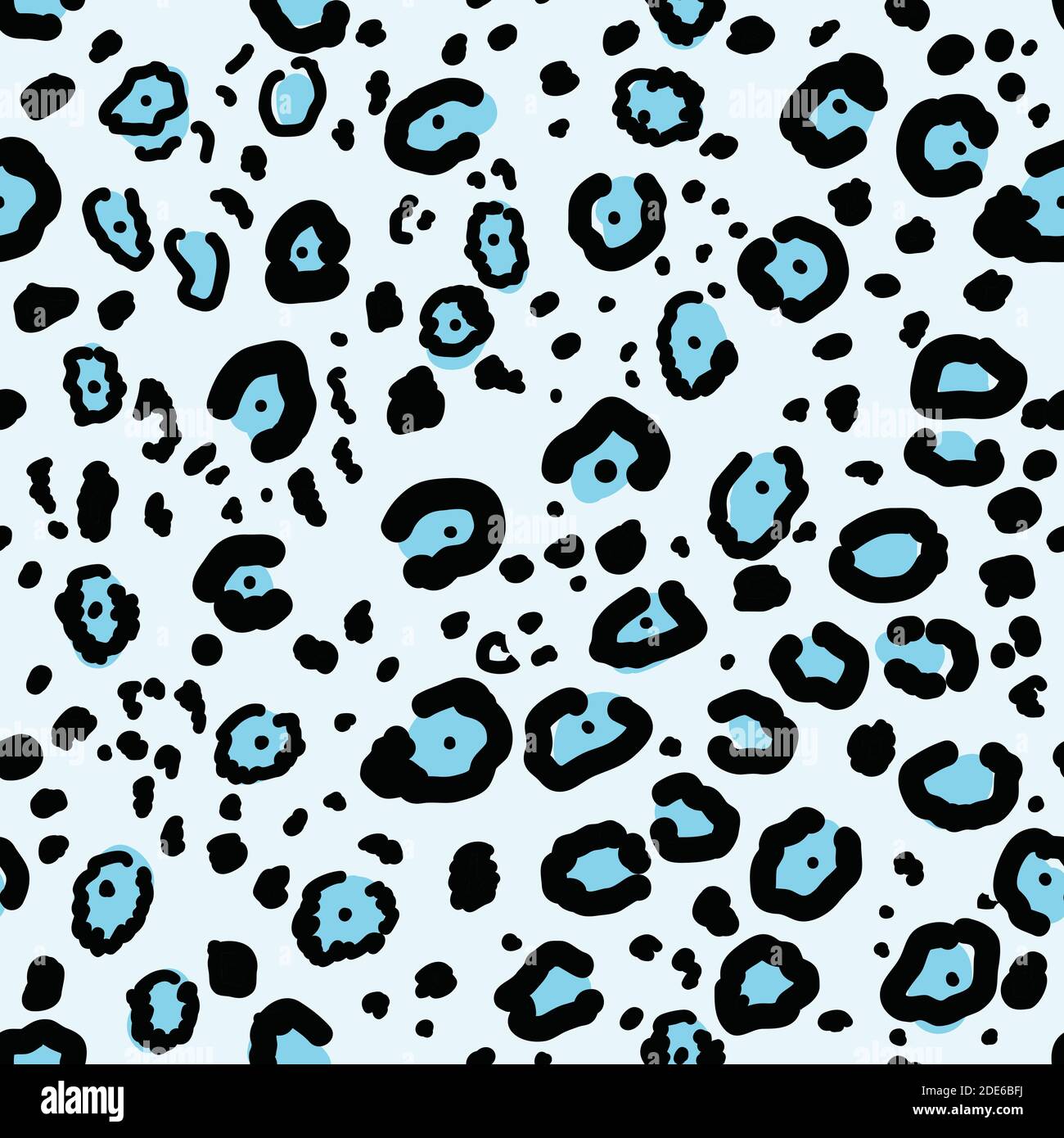 Leopard spotted texture Seamless pattern Stock Vector
