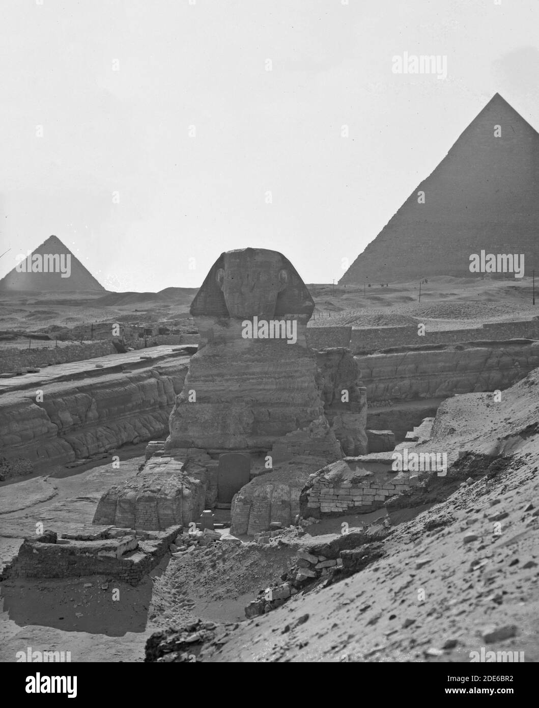 Original Caption Egypt. Sphinx & pyramids. The Sphinx (full face
