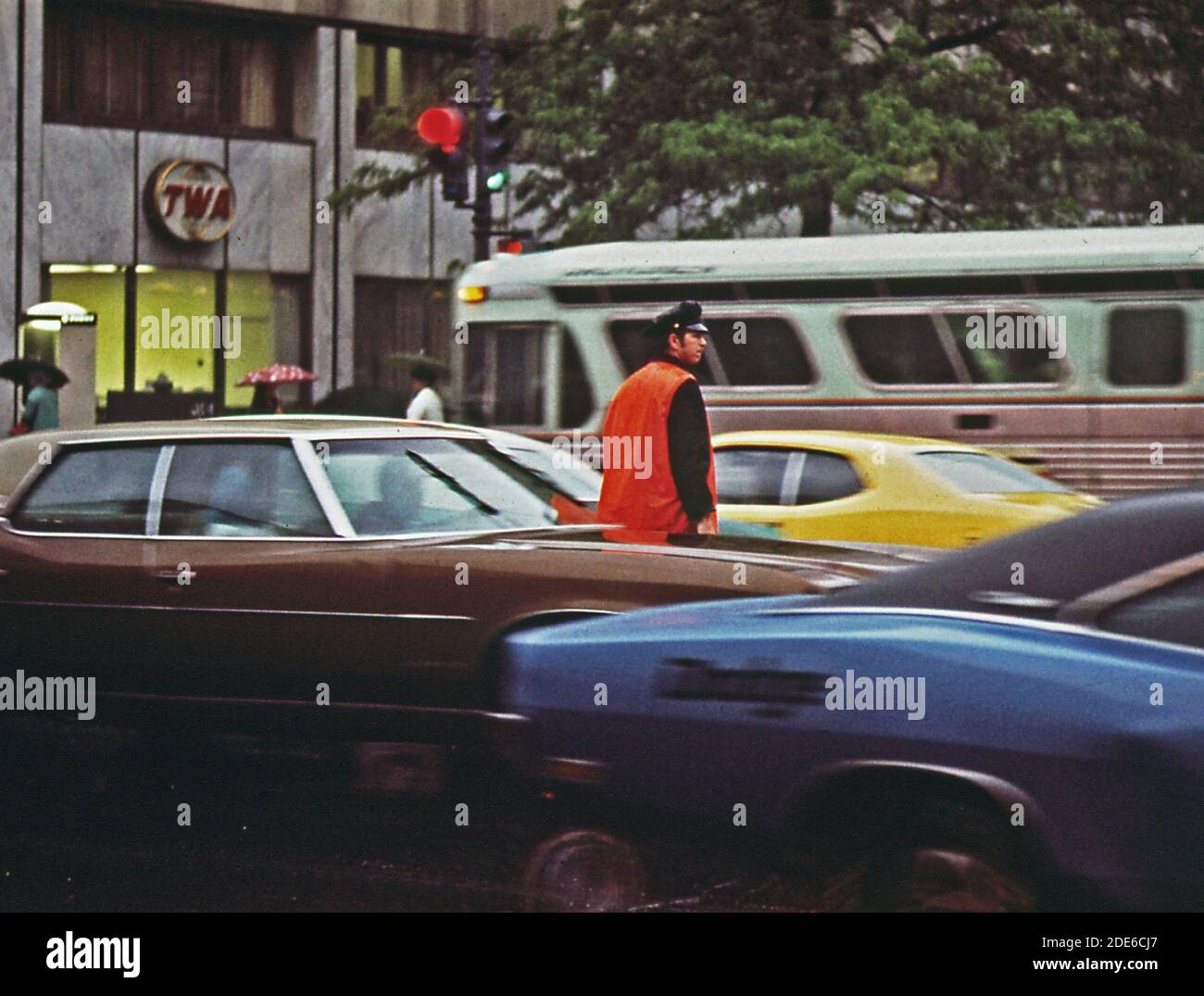 1970s police directing traffic hi-res stock photography and images - Alamy