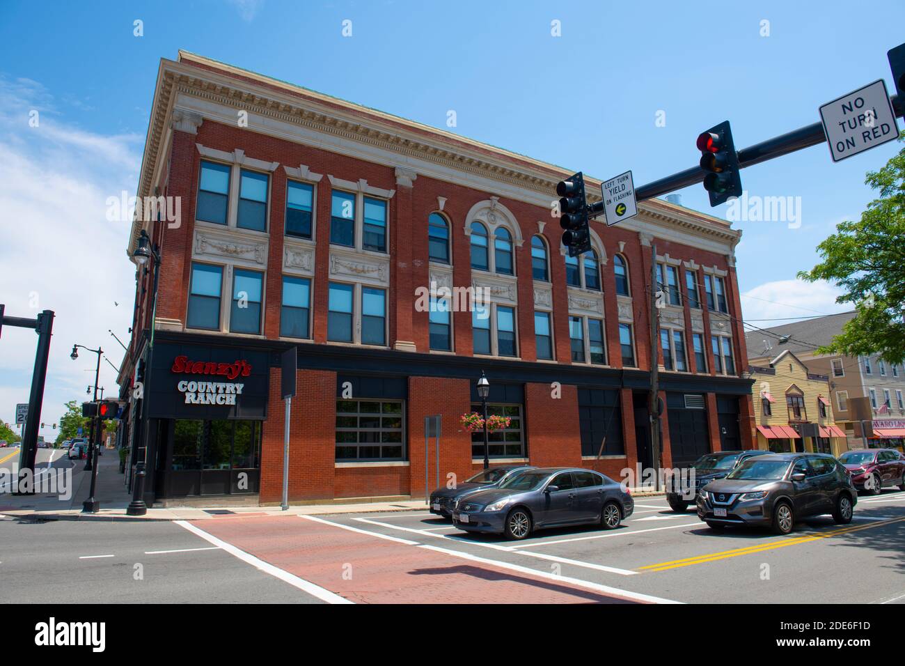Historic commercial building at Foster Street in downtown Peabody