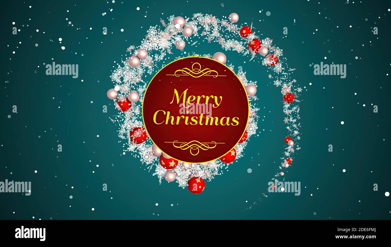 Merry Christmas and Happy New Year greeting card background. Glow ...