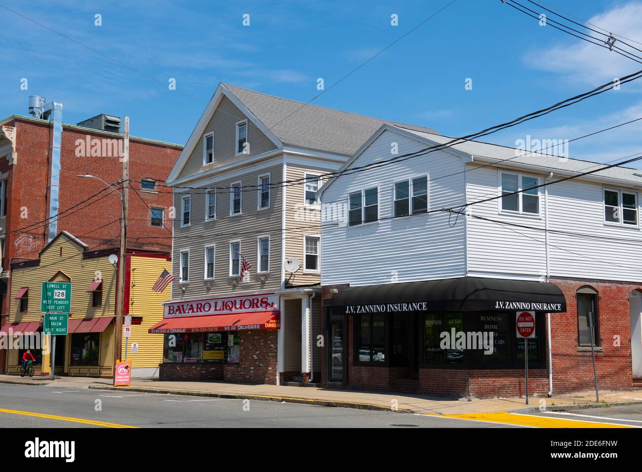 Historic commercial building at Foster Street in downtown Peabody