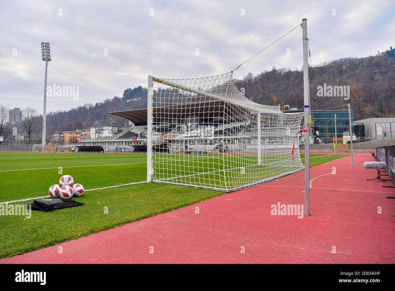 Lugano, Switzerland. 29th Nov, 2020. General view of Monte Bré Stand of  Cornaredo Stadium before the Swiss Super League match between FC Lugano and  FC Basel 1893 Cristiano Mazzi/SPP Credit: SPP Sport