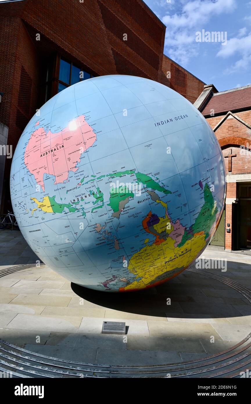 Mark wallinger the world turned upside down hires stock photography