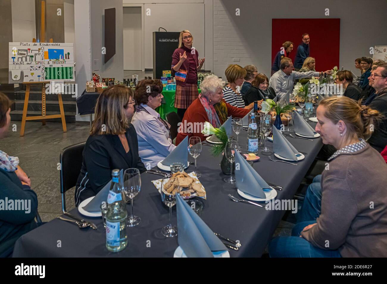 Art and Cooking - Art exhibition interpreted culinary in the Clemens Sels Museum Neuss, Germany Stock Photo