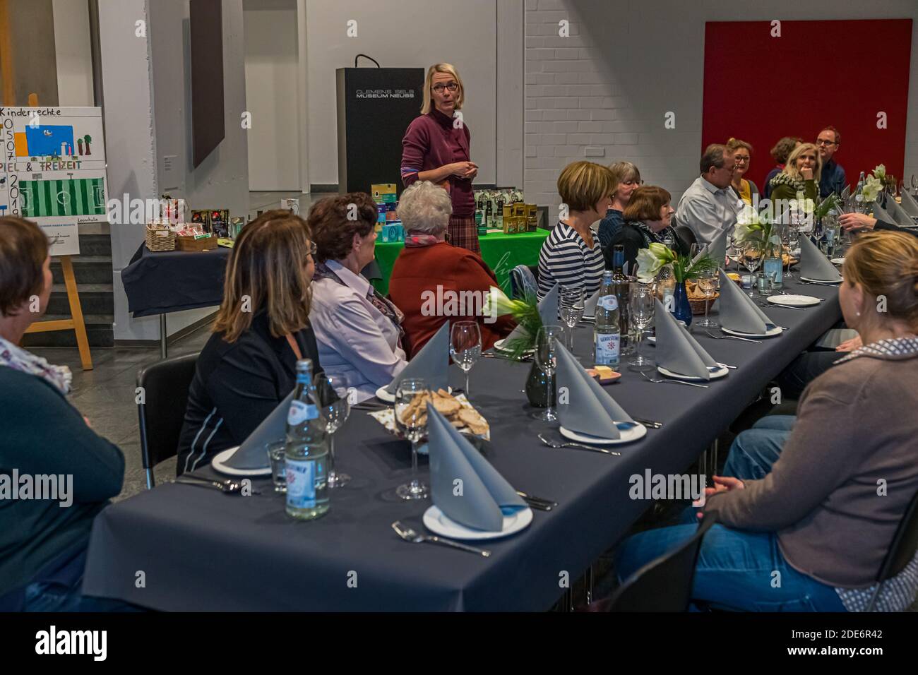 Art and Cooking - Art exhibition interpreted culinary in the Clemens Sels Museum Neuss, Germany Stock Photo