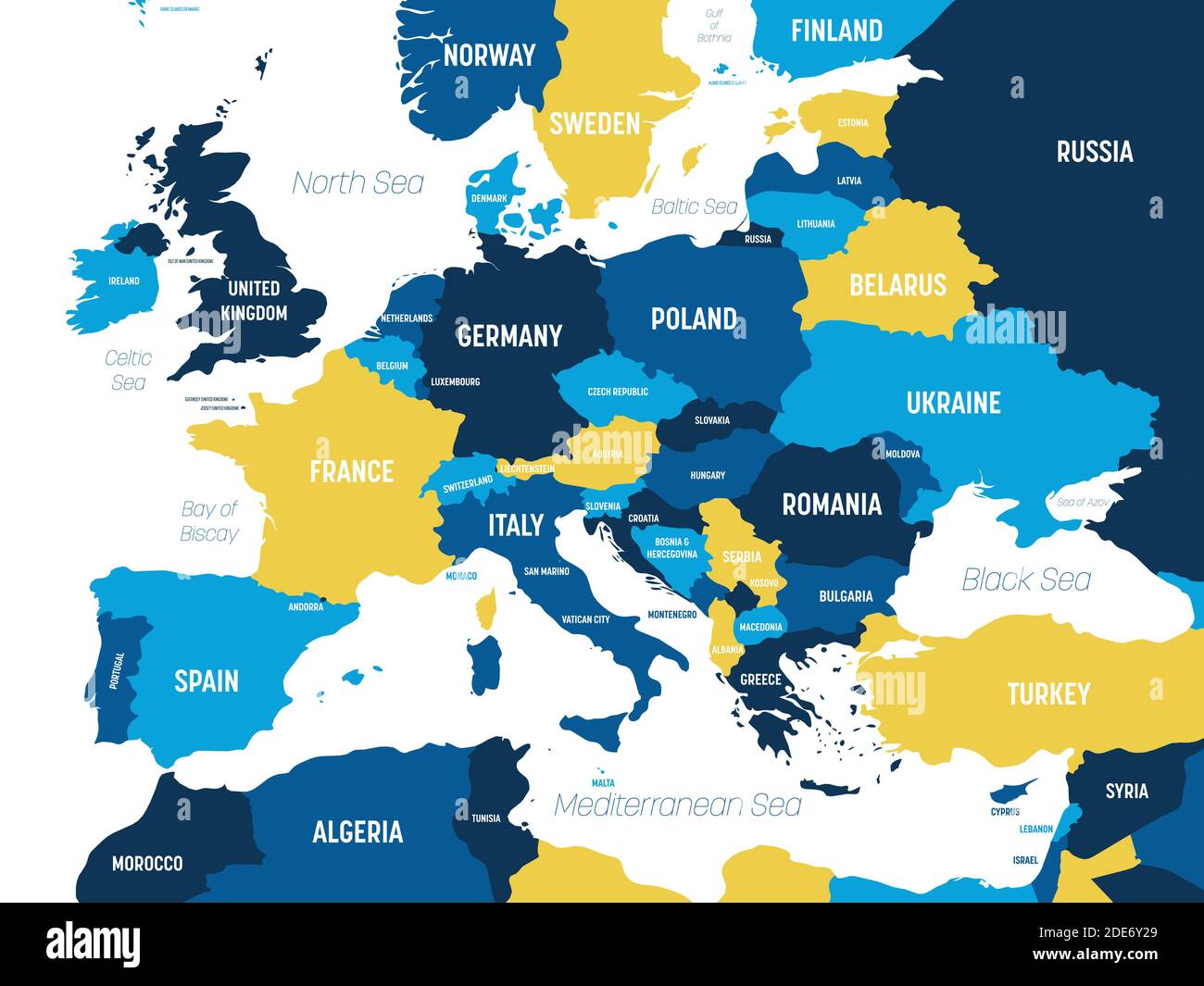 Europe Political Map With Names Europe Map - Brown Orange Hue Colored On Dark Background. High Detailed Political  Map Of European Continent With Country, Ocean And Sea Names Labeling Stock  Vector Image & Art - Alamy