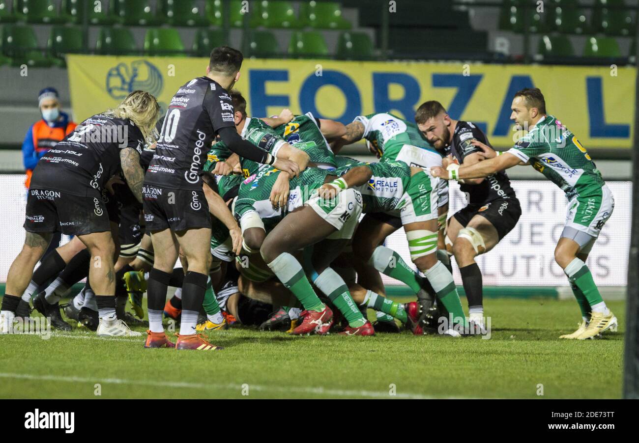 Stadio Monigo di Treviso, Treviso, Italy, 29 Nov 2020, maul of treviso ...