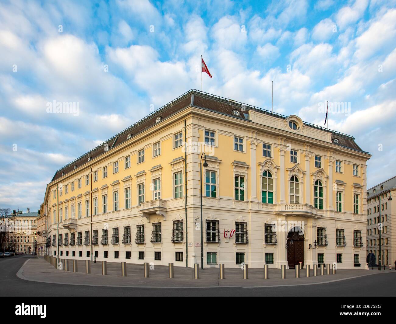 Federal Chancellery Bundeskanzleramt in Vienna, Austria. Important  government building on Ballhausplatz in the downtown district Stock Photo -  Alamy