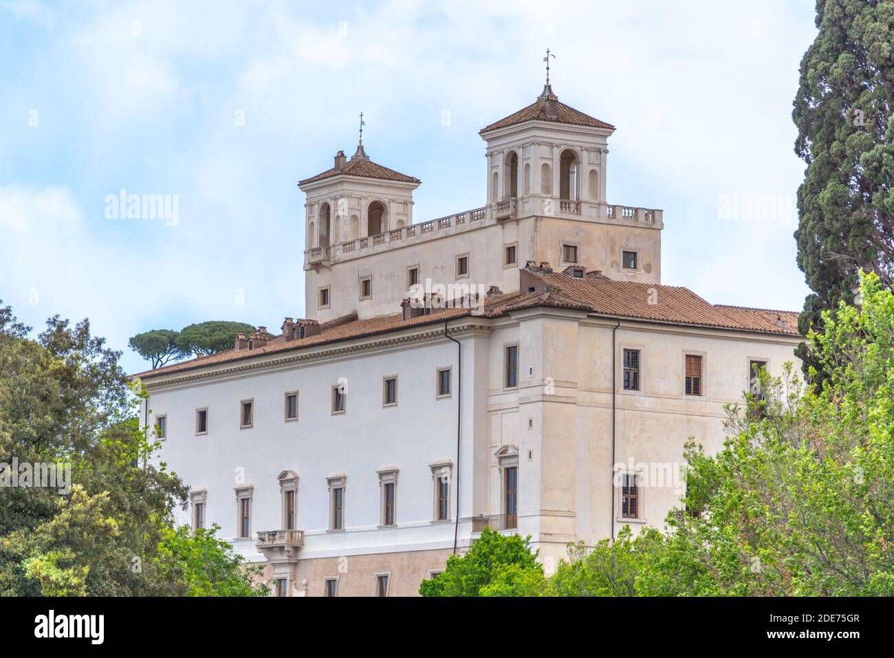 Villa Medici in Rome, Italy. View from street Stock Photo