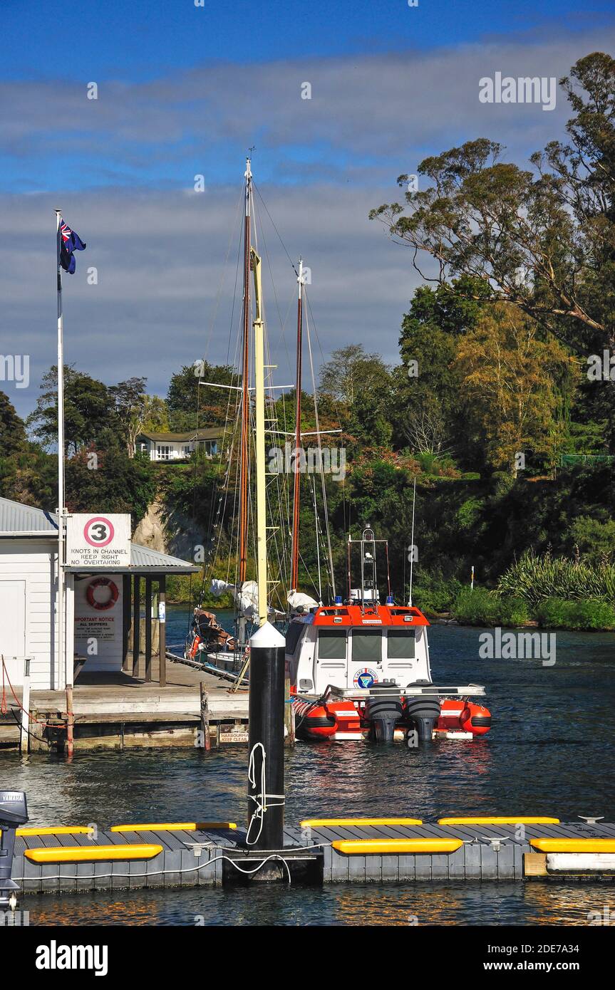 Boat Harbour Marina, Lake Taupo, Taupo, Waikato Region, North Island, New Zealand Stock Photo