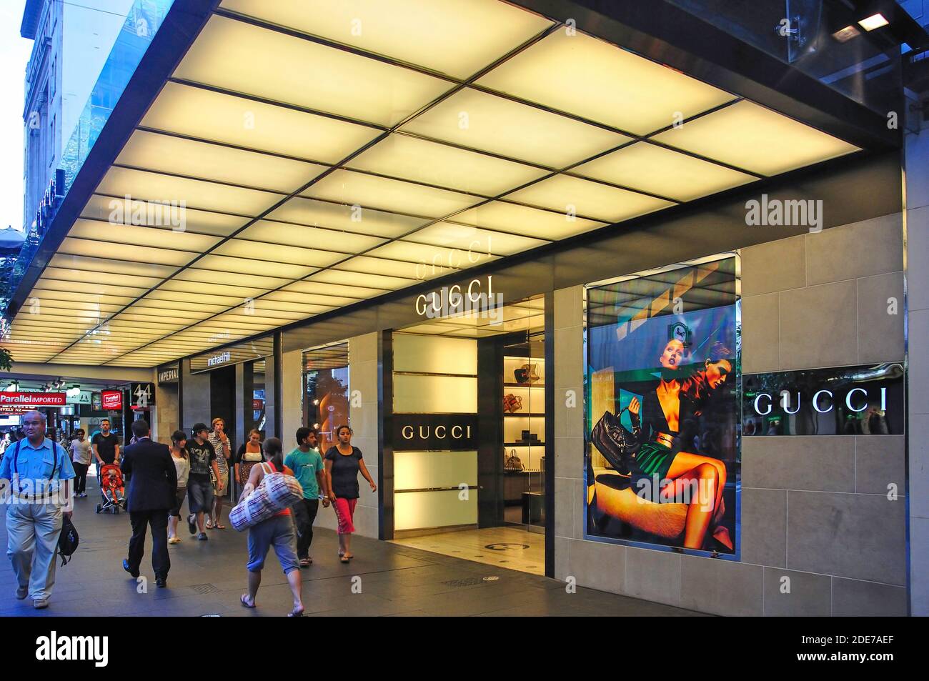 Gucci store, Queen Street, Central Business District, Auckland, Auckland Region, Island, New Stock Photo - Alamy