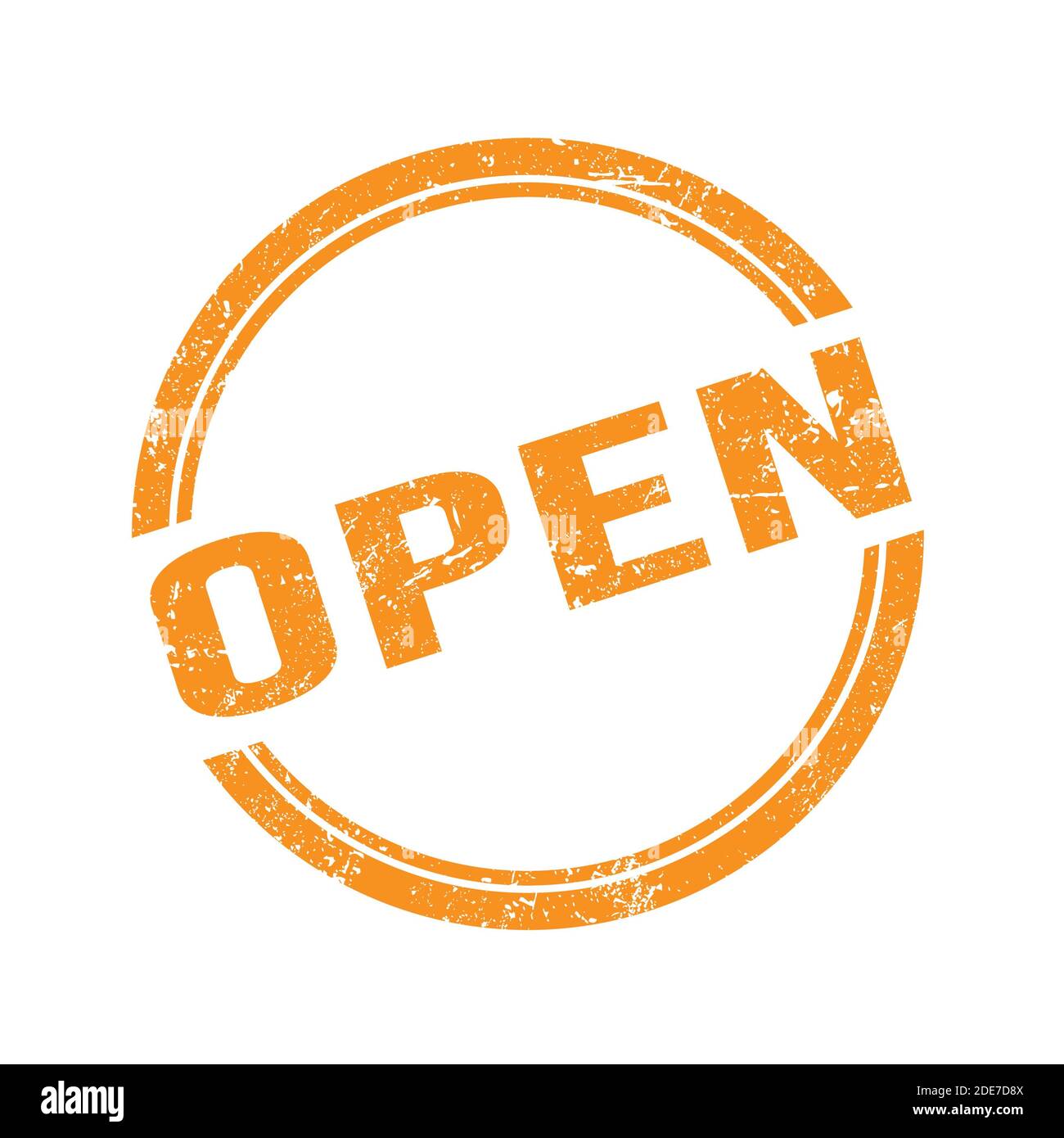 Vintage orange open sign hi-res stock photography and images - Alamy