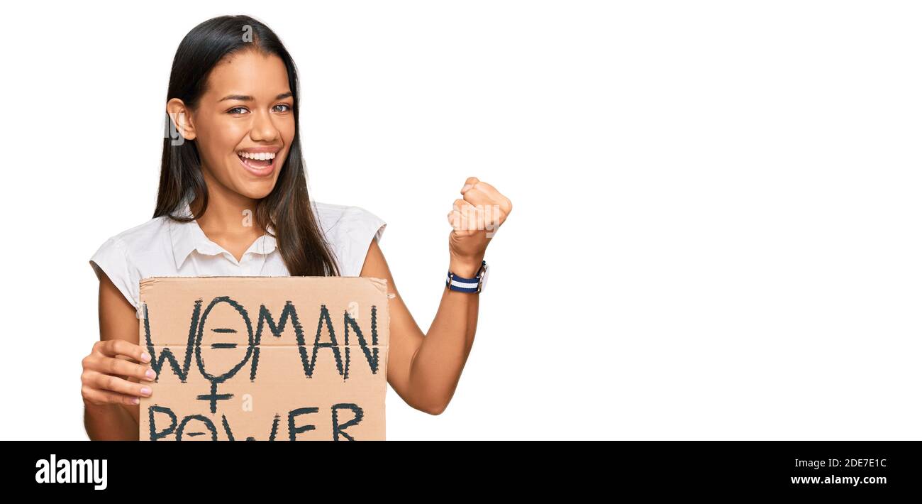 Women with arms raised protest Cut Out Stock Images & Pictures - Alamy