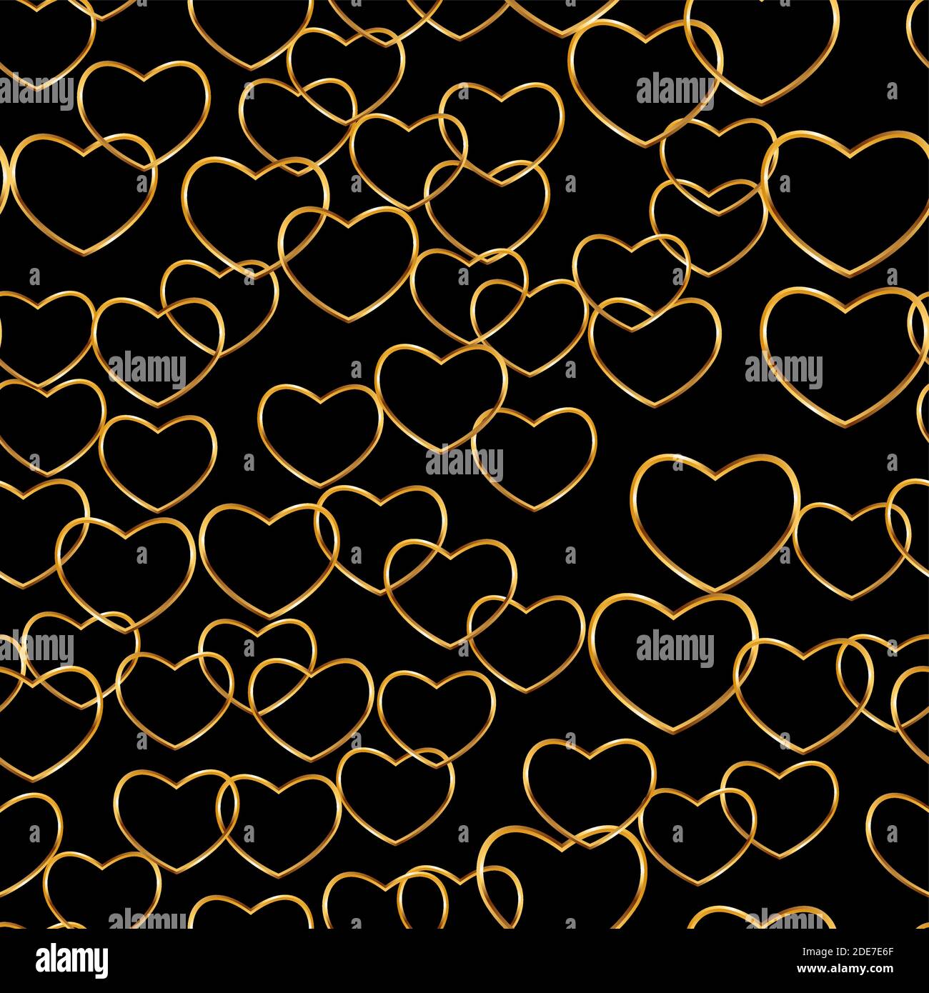 Love Heart Seamless Pattern Background. Vector Illustration EPS10 Stock ...